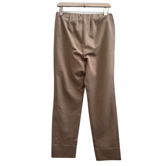 J Jill New Camel Pull On Ponte Knit Side Ankle Slit Straight Leg Pant Size Small - Picture 3 of 12